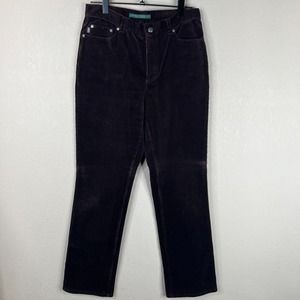 Ralph Lauren Jeans‎ Co. Women's High Rise Skinny Corduroy Pants Brown Size 8